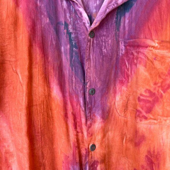 Hand-painted Cotton Short-Sleeve Shirt, Unisex, by Sloop Jones - Picture 4 of 10